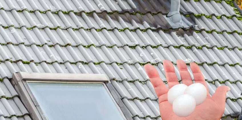Hail Damage Metal Roof
