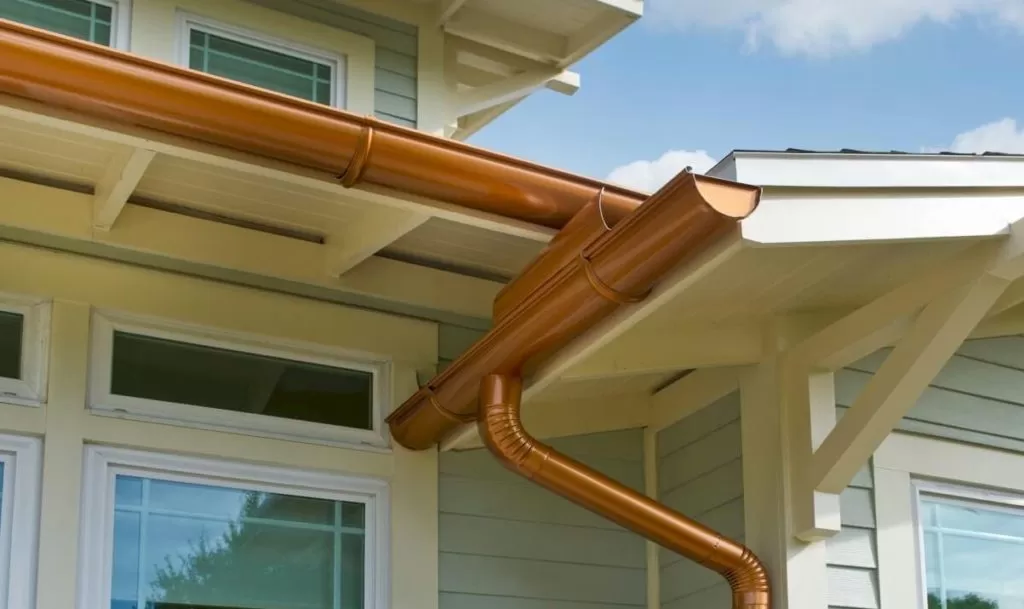 Copper Gutters House