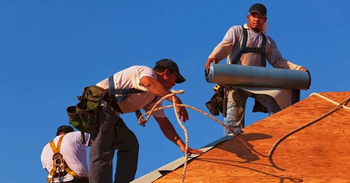 Dangerous Roofing Job