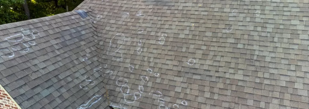 Hail Manage Roof Leak