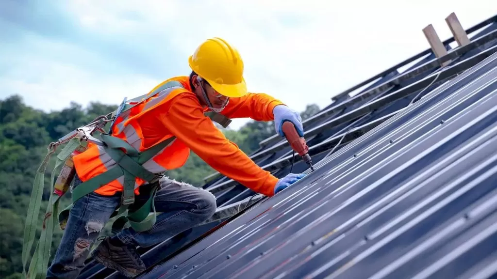 Metal Roof Install 1