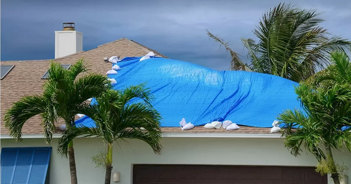 Tarp Damaged Roof