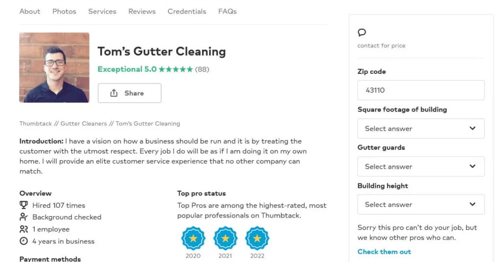 Toms Gutter Cleaning Columbus