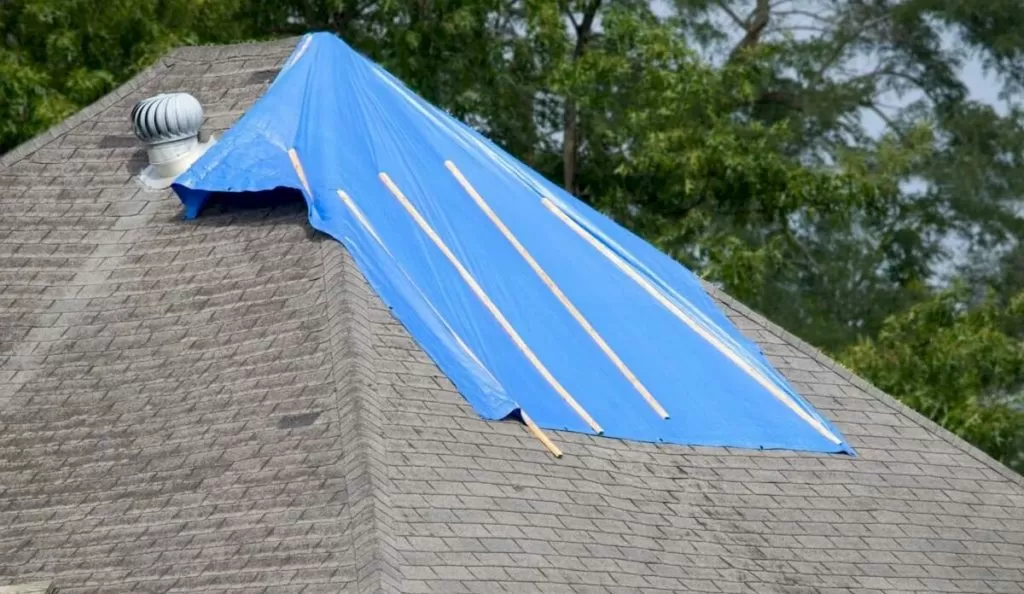 Storm Damage Roof Tarp